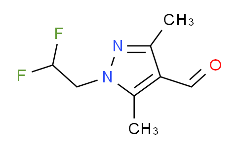 CAS No. 1006487-12-2, 1-(2,2-difluoroethyl)-3,5-dimethyl-1H-pyrazole-4-carbaldehyde