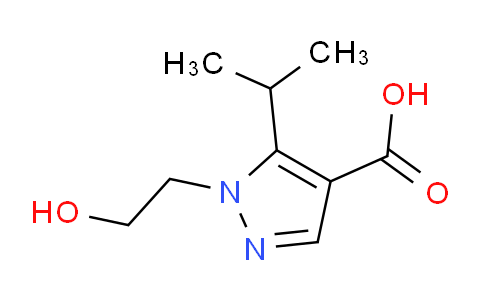 CAS No. 1152538-22-1, 1-(2-hydroxyethyl)-5-(propan-2-yl)-1H-pyrazole-4-carboxylic acid