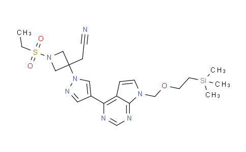 1187594-13-3 | 2-[1-ethylsulfonyl-3-[4-[7-(2-trimethylsilylethoxymethyl)pyrrolo[2,3-d]pyrimidin-4-yl]pyrazol-1-yl]azetidin-3-yl]acetonitrile