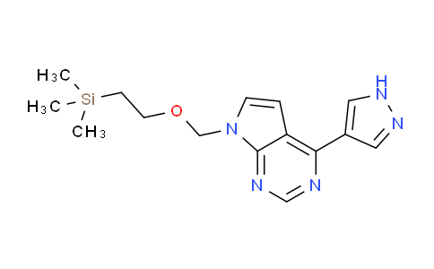 4-(1H-Pyrazol-4-yl)-7-((2-(trimethylsilyl)ethoxy)-methyl)-7H-pyrrolo[2,3-d]pyrimidine