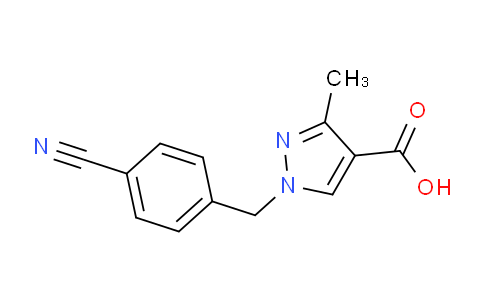 CAS No. 1378626-99-3, 1-(4-cyanobenzyl)-3-methyl-1H-pyrazole-4-carboxylic acid