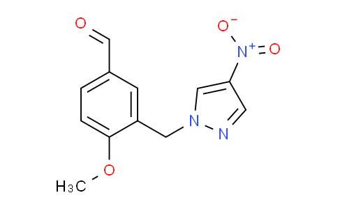 CAS No. 514800-99-8, 4-methoxy-3-[(4-nitro-1H-pyrazol-1-yl)methyl]benzaldehyde