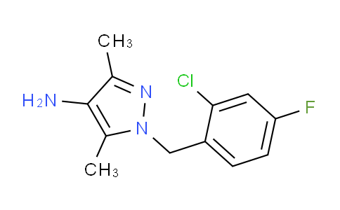 CAS No. 925663-04-3, 1-(2-chloro-4-fluorobenzyl)-3,5-dimethyl-1H-pyrazol-4-amine