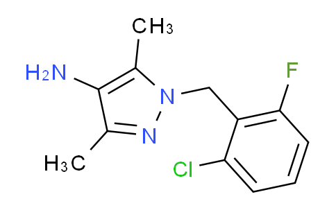 CAS No. 512809-93-7, 1-(2-chloro-6-fluorobenzyl)-3,5-dimethyl-1H-pyrazol-4-amine