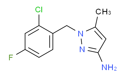 CAS No. 925179-59-5, 1-(2-chloro-4-fluorobenzyl)-5-methyl-1H-pyrazol-3-amine
