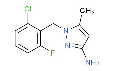CAS No. 925200-31-3, 1-(2-chloro-6-fluorobenzyl)-5-methyl-1H-pyrazol-3-amine