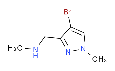 CAS No. 1006471-52-8, 1-(4-Bromo-1-methyl-3-pyrazolyl)-N-methylmethanamine