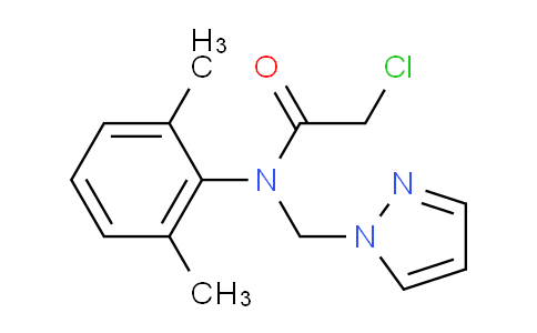 CAS No. 67129-08-2, N-((1H-pyrazol-1-yl)methyl)-2-chloro-N-(2,6-dimethylphenyl)acetamide