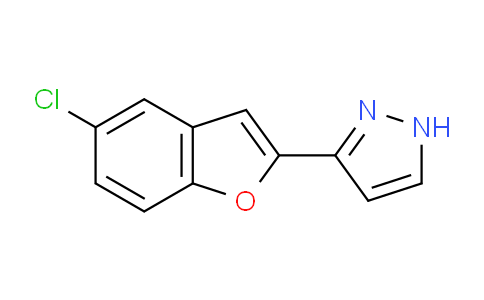 CAS No. 852690-99-4, 3-(5-Chloro-1-benzofuran-2-yl)-1H-pyrazole
