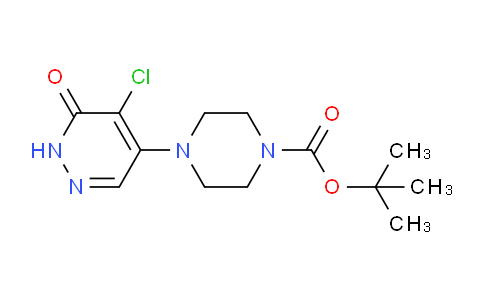 CAS No. 1062118-80-2, tert-butyl 4-(5-chloro-6-oxo-1,6-dihydropyridazin-4-yl)piperazine-1-carboxylate