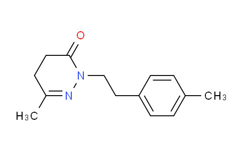 CAS No. 66597-46-4, 6-methyl-2-(4-methylphenethyl)-4,5-dihydropyridazin-3(2H)-one