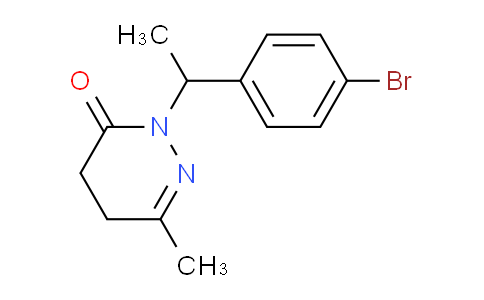 CAS No. 70646-80-9, 2-(1-(4-bromophenyl)ethyl)-6-methyl-4,5-dihydropyridazin-3(2H)-one