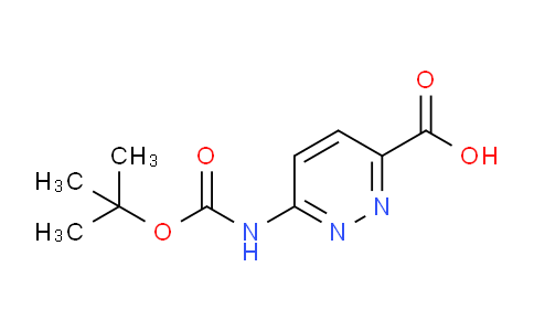 CAS No. 301548-08-3, 6-((tert-Butoxycarbonyl)amino)pyridazine-3-carboxylic acid