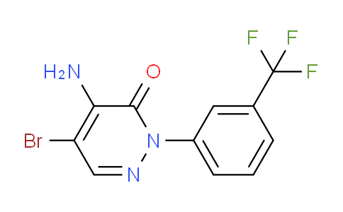 CAS No. 37627-04-6, 4-amino-5-bromo-2-(3-(trifluoromethyl)phenyl)pyridazin-3(2H)-one