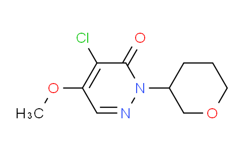 CAS No. 1245646-05-2, 4-chloro-5-methoxy-2-(tetrahydro-2H-pyran-3-yl)pyridazin-3(2H)-one