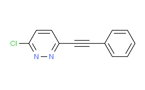 CAS No. 77778-15-5, 3-chloro-6-(phenylethynyl)pyridazine