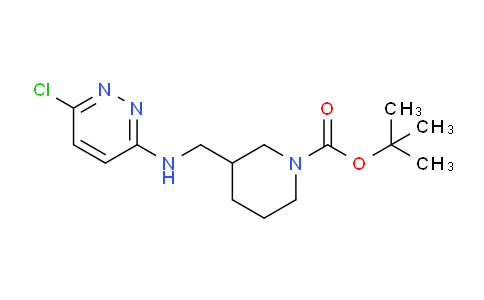 CAS No. 1065485-12-2, tert-butyl 3-(((6-chloropyridazin-3-yl)amino)methyl)piperidine-1-carboxylate