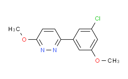 CAS No. 1333222-19-7, 3-(3-chloro-5-methoxyphenyl)-6-methoxypyridazine
