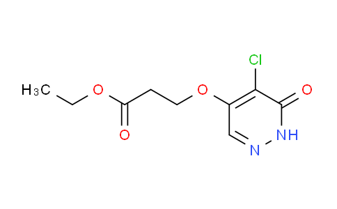 CAS No. 1346697-68-4, ethyl 3-((5-chloro-6-oxo-1,6-dihydropyridazin-4-yl)oxy)propanoate