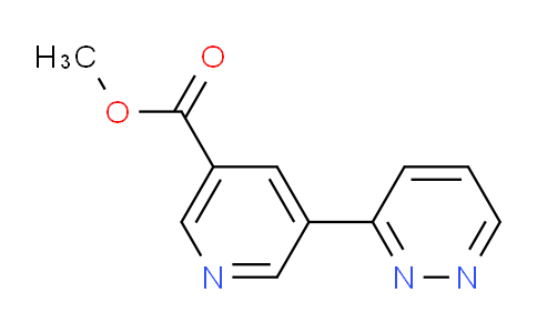 CAS No. 1346687-38-4, methyl 5-(pyridazin-3-yl)nicotinate