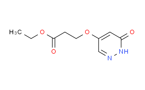 CAS No. 1346697-94-6, ethyl 3-((6-oxo-1,6-dihydropyridazin-4-yl)oxy)propanoate
