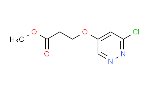CAS No. 1346691-37-9, methyl 3-((6-chloropyridazin-4-yl)oxy)propanoate