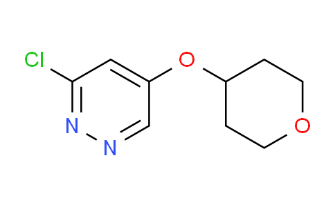 CAS No. 1346691-41-5, 3-chloro-5-((tetrahydro-2H-pyran-4-yl)oxy)pyridazine