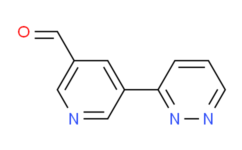 CAS No. 1346687-43-1, 5-(pyridazin-3-yl)nicotinaldehyde