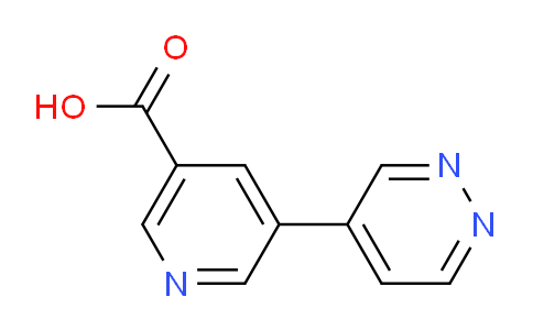 CAS No. 1346687-45-3, 5-(pyridazin-4-yl)nicotinic acid