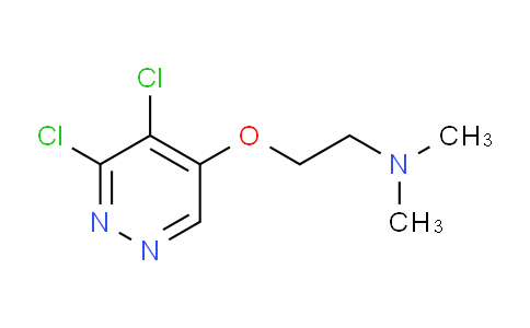 CAS No. 1346698-29-0, 2-((5,6-dichloropyridazin-4-yl)oxy)-N,N-dimethylethan-1-amine