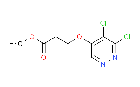 CAS No. 1346698-25-6, methyl 3-((5,6-dichloropyridazin-4-yl)oxy)propanoate