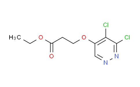 CAS No. 1346698-26-7, ethyl 3-((5,6-dichloropyridazin-4-yl)oxy)propanoate