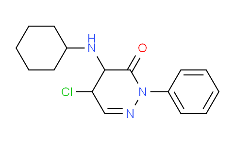 CAS No. 92961-87-0, 5-chloro-4-(cyclohexylamino)-2-phenyl-4,5-dihydropyridazin-3(2H)-one