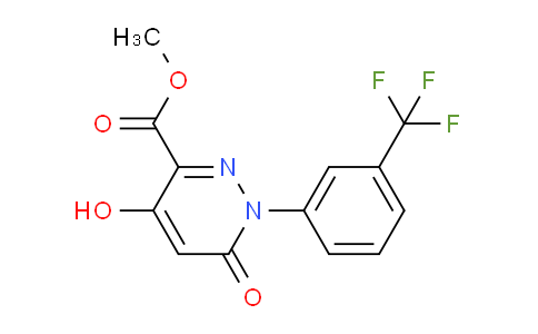 CAS No. 121582-55-6, Methyl 4-hydroxy-6-oxo-1-[3-(trifluoromethyl)-phenyl]-1,6-dihydro-3-pyridazinecarboxylate