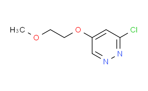 CAS No. 1256038-18-2, 3-chloro-5-(2-methoxyethoxy)pyridazine