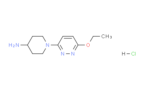 CAS No. 1185315-26-7, 1-(6-ethoxypyridazin-3-yl)piperidin-4-amine hydrochloride