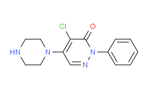 CAS No. 153276-35-8, 4-Chloro-2-phenyl-5-piperazin-1-ylpyridazin-3(2H)-one