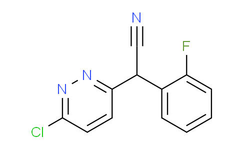 CAS No. 154419-42-8, 2-(6-Chloropyridazin-3-yl)-2-(2-fluorophenyl)acetonitrile