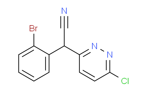 CAS No. 338405-54-2, 2-(2-Bromophenyl)-2-(6-chloropyridazin-3-yl)acetonitrile