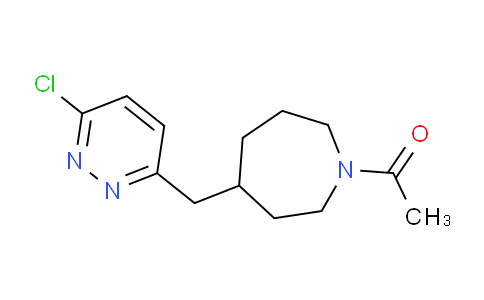 CAS No. 1316227-50-5, 1-(4-((6-Chloropyridazin-3-yl)methyl)azepan-1-yl)ethanone