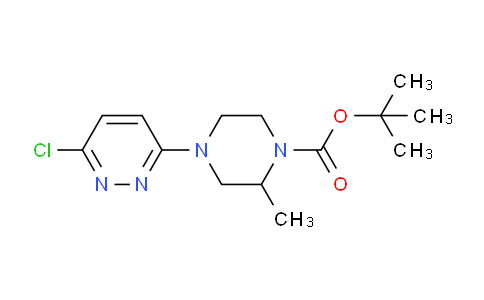 CAS No. 1261233-63-9, tert-butyl 4-(6-chloropyridazin-3-yl)-2-methylpiperazine-1-carboxylate