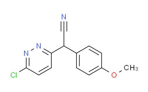 CAS No. 338752-84-4, 2-(6-Chloropyridazin-3-yl)-2-(4-methoxyphenyl)acetonitrile