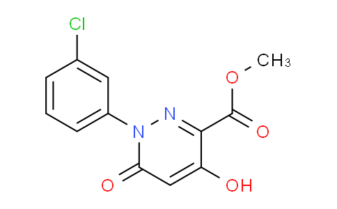 CAS No. 339029-80-0, Methyl 1-(3-chlorophenyl)-4-hydroxy-6-oxo-1,6-dihydropyridazine-3-carboxylate