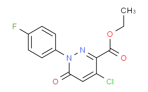 CAS No. 339031-90-2, Ethyl 4-chloro-1-(4-fluorophenyl)-6-oxo-1,6-dihydropyridazine-3-carboxylate