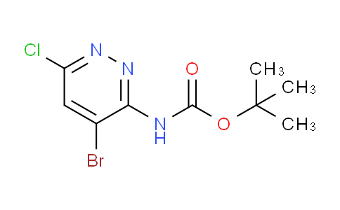 CAS No. 1427475-32-8, 3-(Boc-amino)-4-bromo-6-chloropyridazine