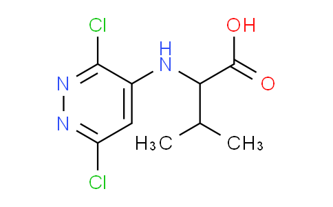 CAS No. 1548121-99-8, 2-[(3,6-dichloropyridazin-4-yl)amino]-3-methylbutanoic acid