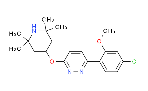 CAS No. 1562339-84-7, Pyridazine, 3-(4-chloro-2-methoxyphenyl)-6-[(2,2,6,6-tetramethyl-4-piperidinyl)oxy]-
