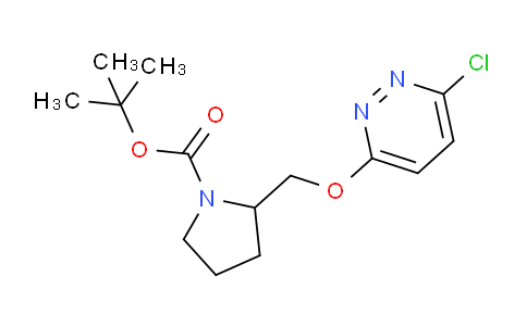 CAS No. 1261231-93-9, tert-Butyl 2-(((6-chloropyridazin-3-yl)oxy)methyl)pyrrolidine-1-carboxylate