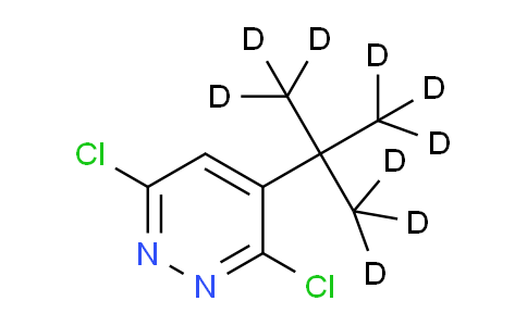 CAS No. 1261174-79-1, 3,6-dichloro-4-[2,2,2-trideuterio-1,1-bis(trideuteriomethyl)ethyl]pyridazine