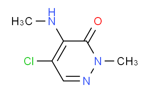 CAS No. 98795-96-1, 5-chloro-2-methyl-4-(methylamino)-2,3-dihydropyridazin-3-one
